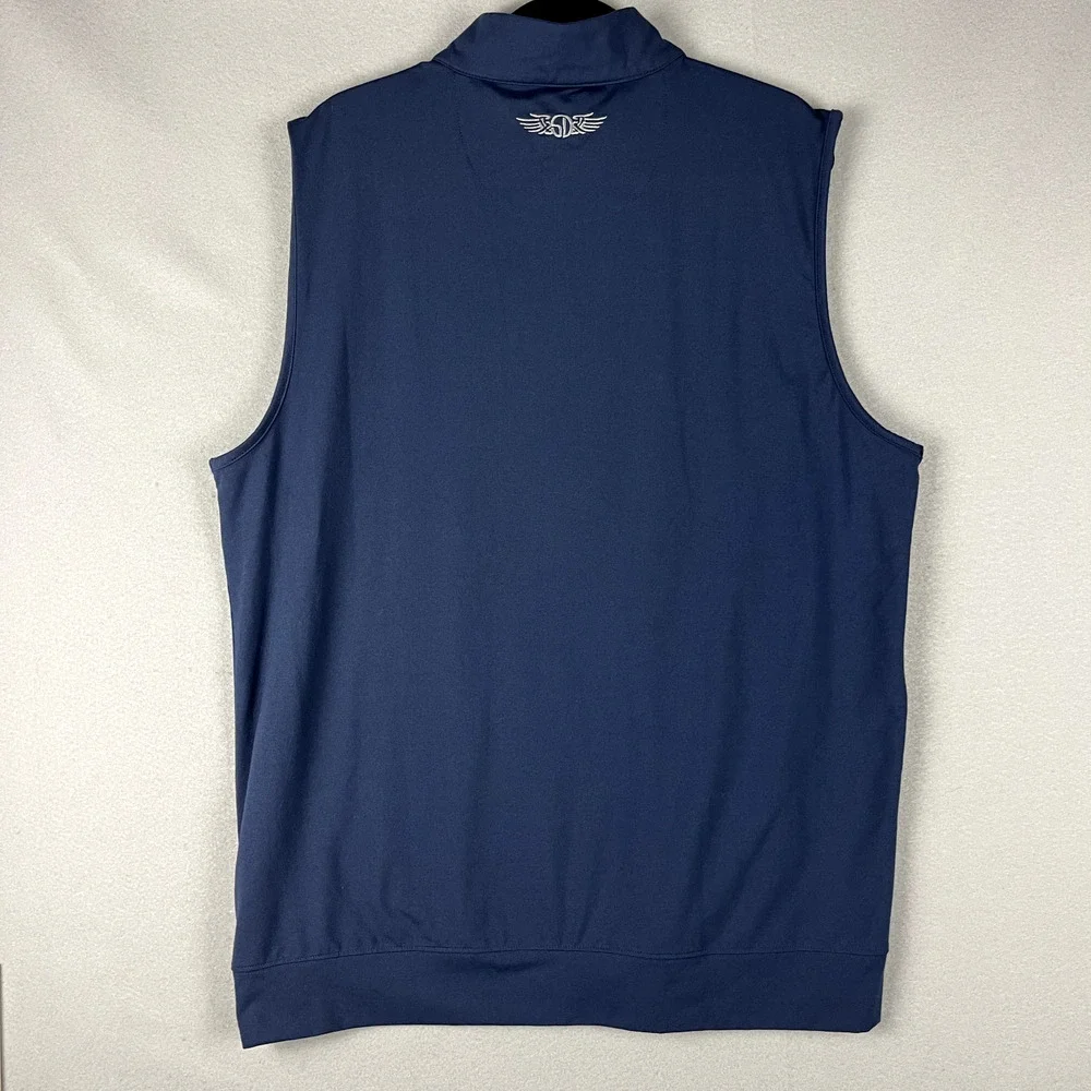 Straight Down Cypress Vest Mens XL‎ Blue Golf Performance Sleeveless Soft Casual